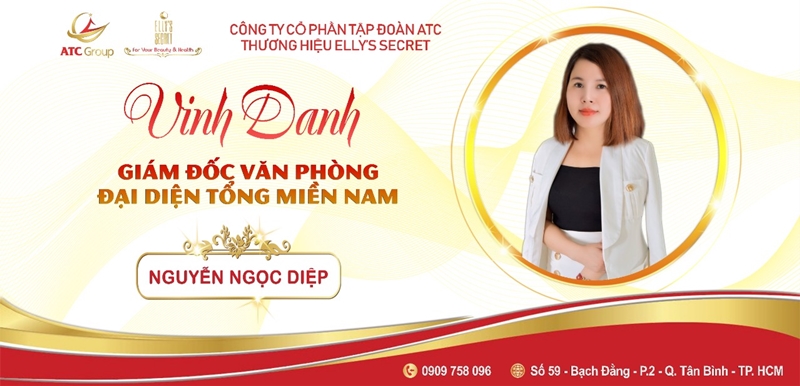 Thương hiệu Elly’s Secret – ATC Group chuẩn bị khai trương văn phòng đại diện tổng miền Nam Ngọc Diệp